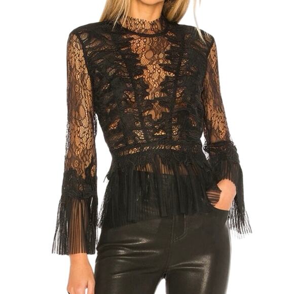 Revolve Tops - Revolve Francesca Top in Black top size S 4 New NWT